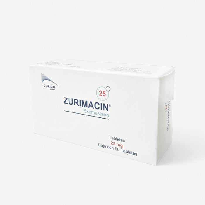ZURIMACIN ® Exemestano 25mg - Envase con 90 tabletas