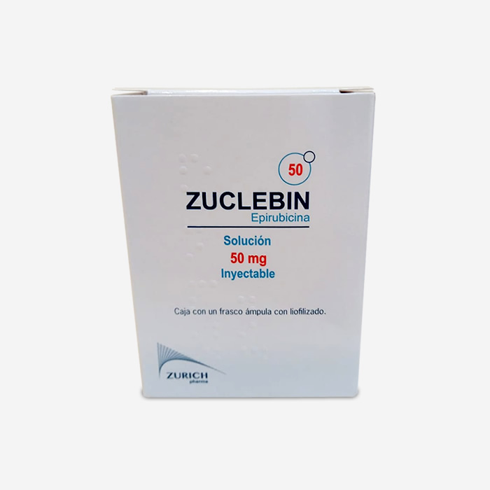 ZUCLEBIN ® Epirubicina 50 mg - Solución inyectable, frasco ámpula