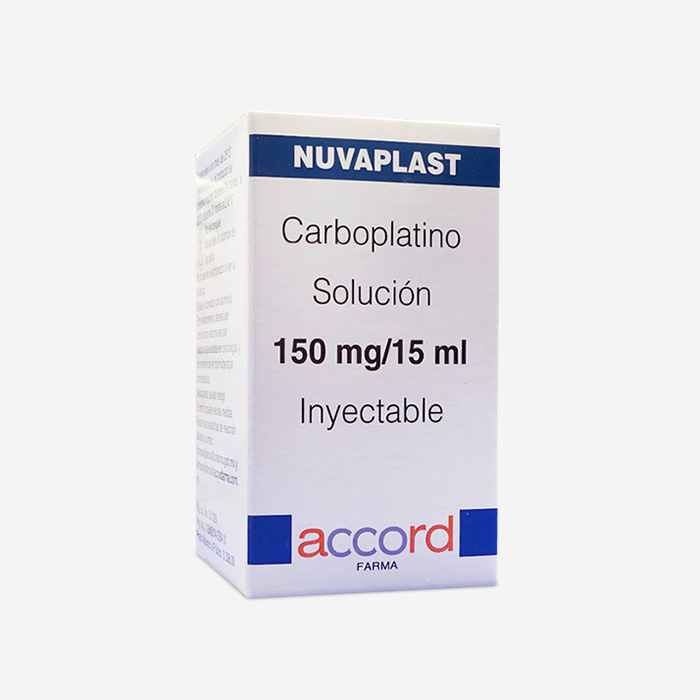 NUVAPLAST ® Carboplatino 150 mg / 15 ml - Solución inyectable, frasco ámpula.
