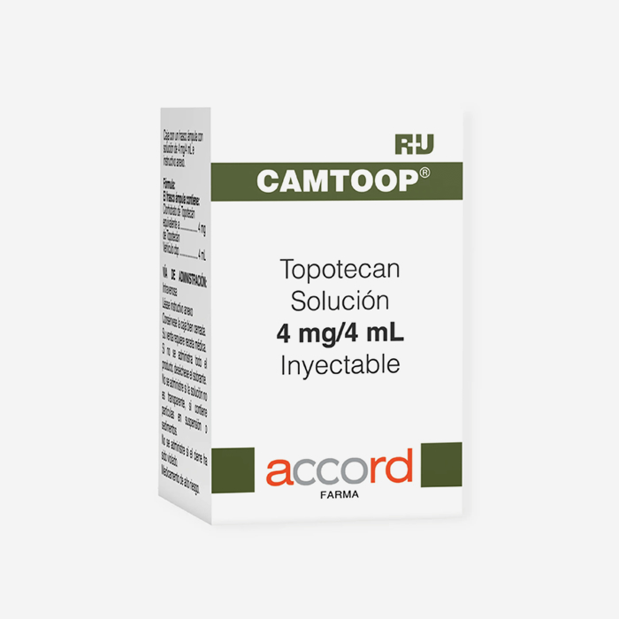 CAMTOOP ® Topotecan 4 mg / 4 mL - Solución inyectable, fraso ámpula.