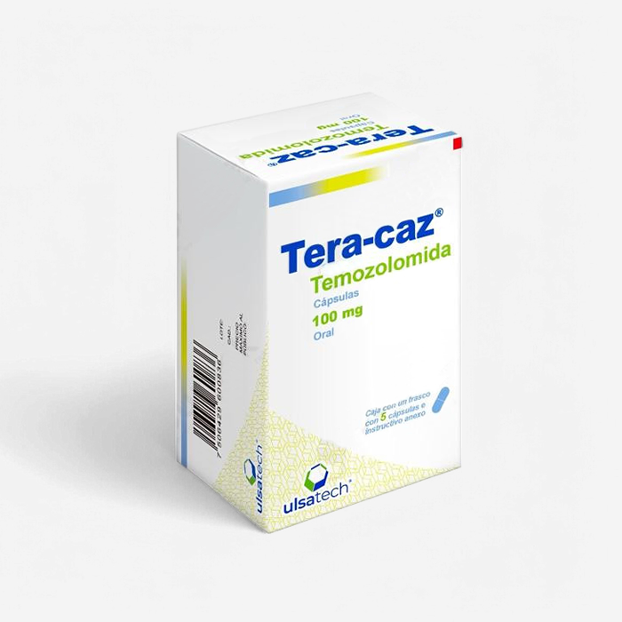 TERA-CAZ ® Temozolamida 100 mg - Frasco con 5 cápsulas.
