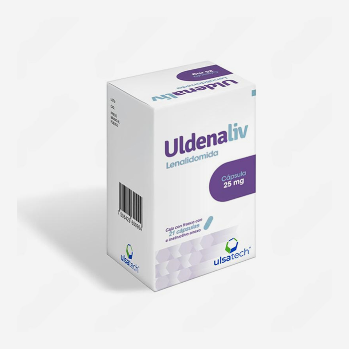 ULDENALIV Lenalidomida 25 mg - Caja con 21 cápsulas.