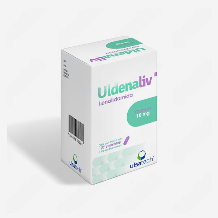 ULDENALIV Lenalidomida 10 mg - Caja con 21 cápsulas.