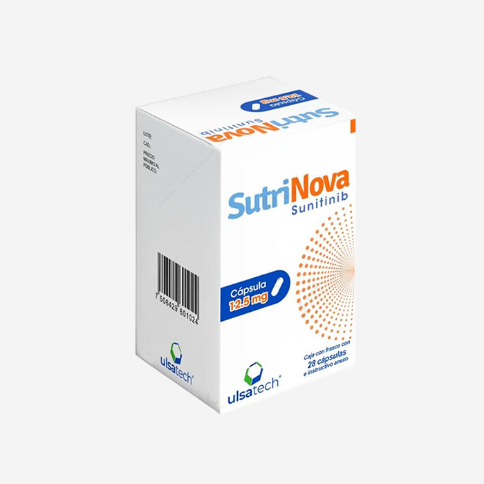 SUTRINOVA Sunitinib 12.5 mg - Frasco con 28 cápsulas.